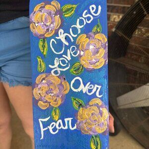 6x12 Acrylic Painting Handmade Hand-painted